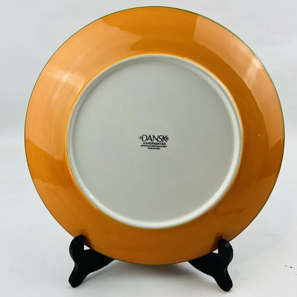 Dansk Caribe Aruba Orange Round Dinner Plate‎ 10.5